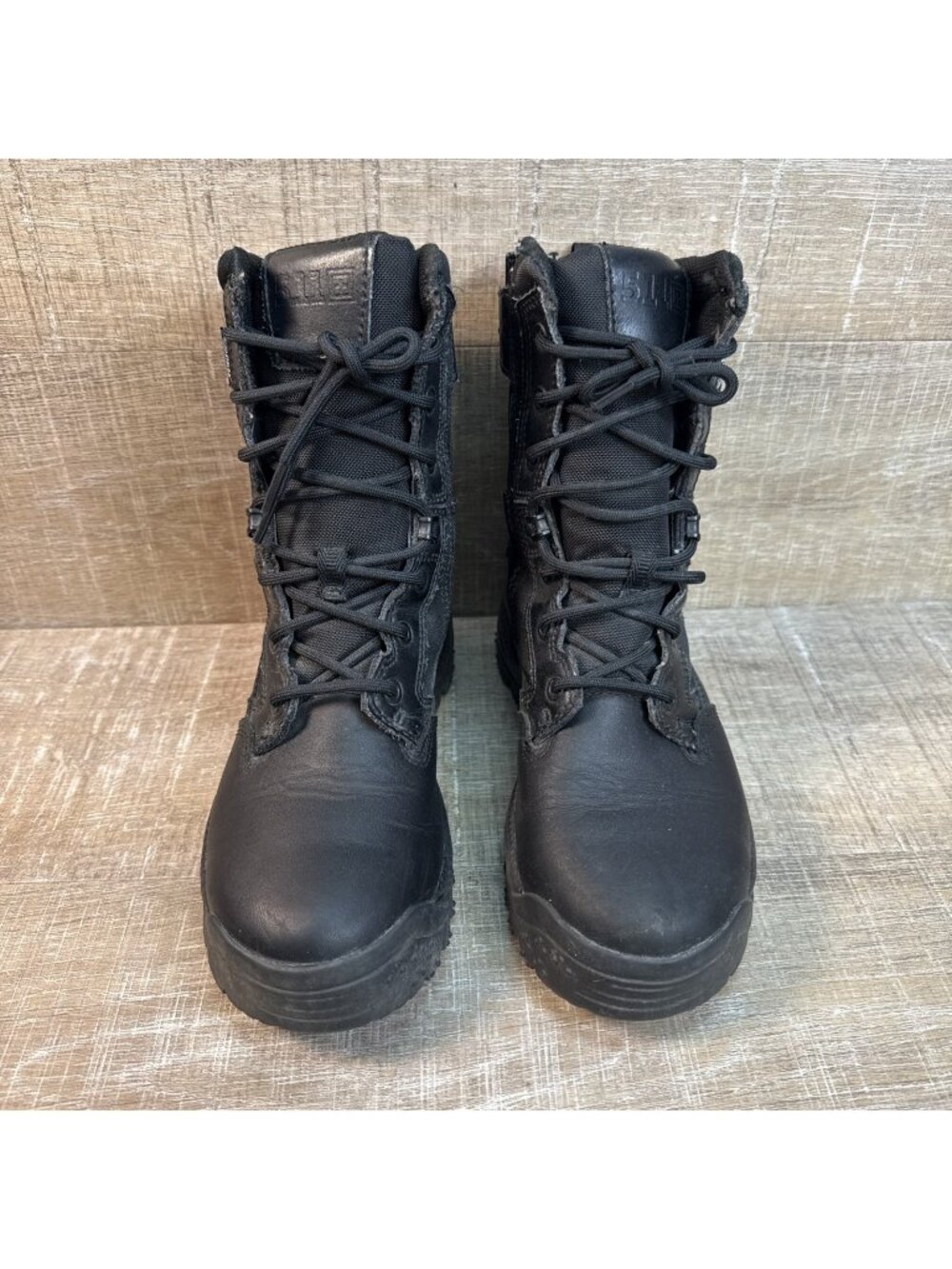 Black 5.11 Tactical WM ATAC 2.0 8" Storm Boot 12392 Black US 6.5 Side Zip Zipper